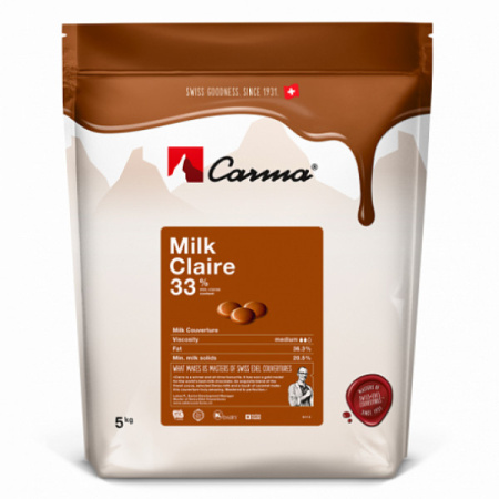 Молочный шоколад CARMA в монетах CLAIRE 33% какао 5кг