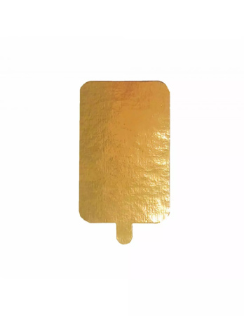 Подложка 120х65мм (тощина 1,5мм) золото с держателем