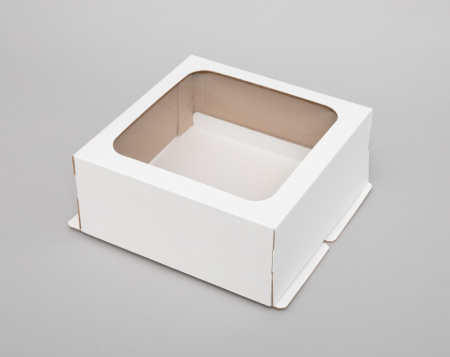 Коробка для торта 300х300х130 с окном