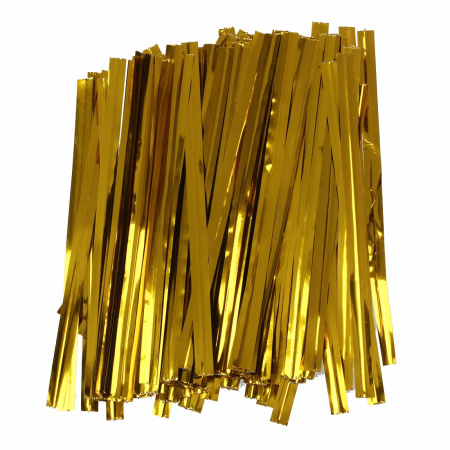 Твист-лента золотая 8см (100 штук)