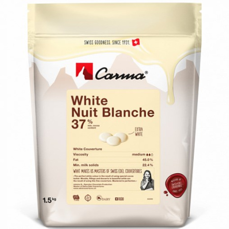 Белый шоколад CARMA в монетах NUIT BLANCHE 37% какао 1,5кг