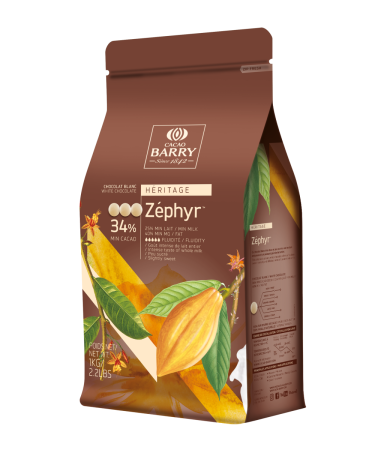 Белый шоколад Cacao Barry Zephyr (Зефир) 34% 1кг