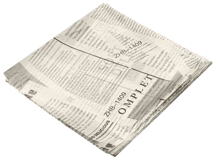 Бумага для бенто-тортов "Газета" 18х18см 5 листов