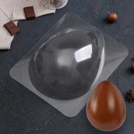 Пластиковая форма для шоколада "Яйцо БОЛЬШОЕ" 22х16х8см