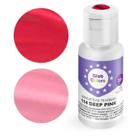 Краситель Gleb Colors 114 Deep Pink 20 грамм