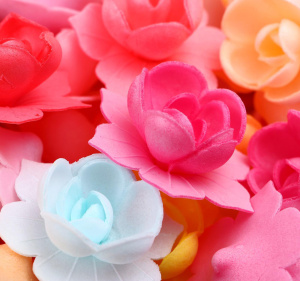 Вафельные цветы НАРЦИССЫ махровые МИКС 7 штук