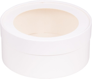 Коробка ШЛЯПНАЯ круглая D160мм, Н70мм БЕЛАЯ