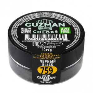 Краситель GUZMAN жироводорастворимый сухой 759 СУПЕР ЧЕРНЫЙ 10 грамм
