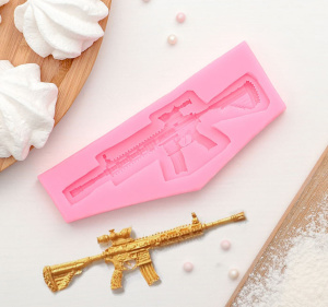 Силиконовый молд Пистолет-пулемет