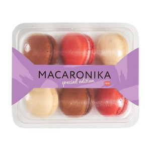 Набор пирожных Макарон Macaronika Гурме MIDLE 6 штук (по 12 грамм) 3 разных вкуса