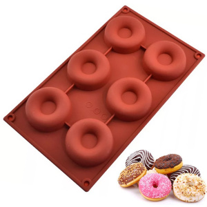 Форма силиконовая "Пончик" 6 ячеек 7см