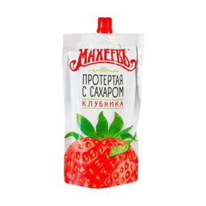 Клубника протертая с сахаром Махеевъ 300 грамм