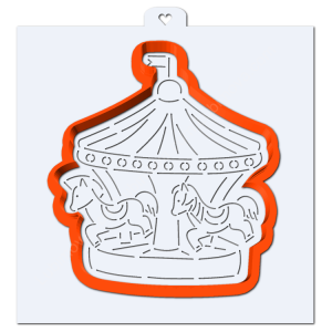 Форма с трафаретом "Карусель с лошадками"