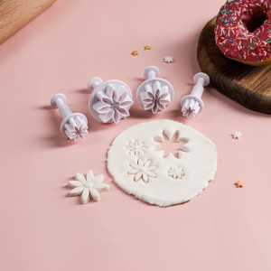 Набор плунжеров-вырубок Герберы 4шт