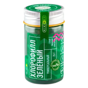 Краситель натуральный MIXIE Хлорофилл зеленый 25 грамм