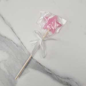 Леденец ЗВЕЗДА розовый 4,5см