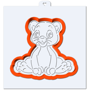 Форма с трафаретом "Тигренок"