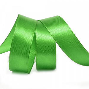 Лента атласная 2см зеленая (катушка 22,5м) 3042