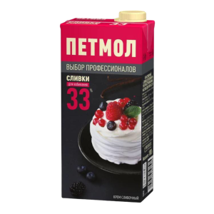 Сливки Пэтмол 33% 1л