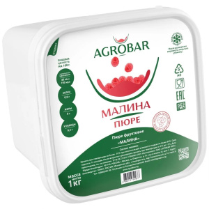 Пюре Агробар Малина БЕЗ САХАРА 1кг