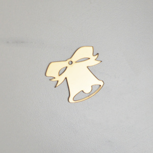 Топпер акриловый зеркальный МИНИ КОЛОКОЛЬЧИК золото