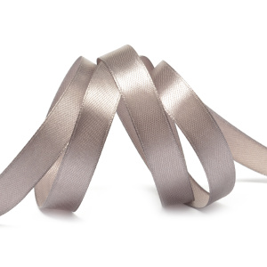 Лента атласная 12мм серый (катушка 27,4м) 3169