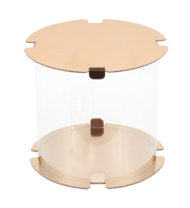 Коробка для торта ТУБУС 160х220мм ЗОЛОТО