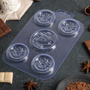 Пластиковая форма для шоколада "Набор автолюбителя"