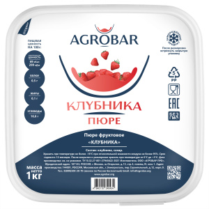Пюре Агробар Клубника 1кг3