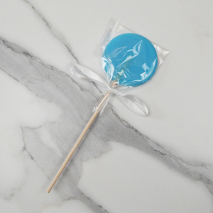 Леденец КРУГ голубой 5,5см