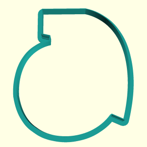 Форма с трафаретом Граната