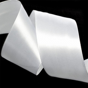 Лента атласная 5см белая (катушка 22,5м) 3001