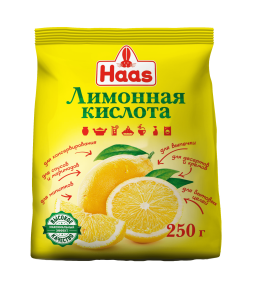 Лимонная кислота HAAS 250 грамм