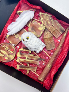 Фигурка из мастики ГАРРИ ПОТТЕР (плоский набор с совой)