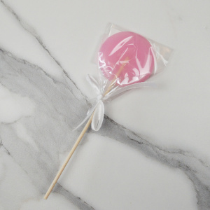 Леденец КРУГ розовый 5,5см