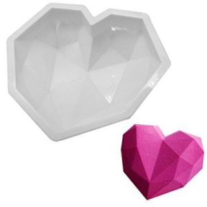 Форма силиконовая для мусса "Сердце Оригами"