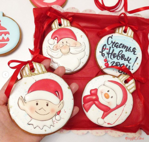 Вырубка "Елочный шар" 11см