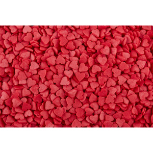 Посыпка сахарная СЕРДЕЧКИ красные МИНИ 75 грамм