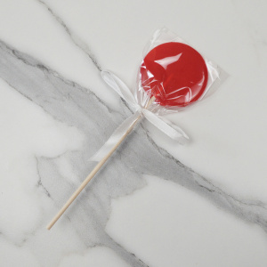 Леденец КРУГ красный 5,5см