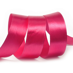 Лента атласная 2см малиновая (катушка 27,4м) 3081
