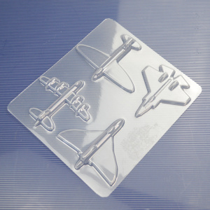 Пластиковая форма для шоколада "Самолеты" 4шт