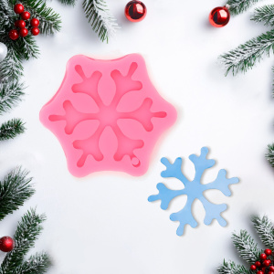 Силиконовый молд СНЕЖИНКА ОРИОН 8,5х8,5х1,5см