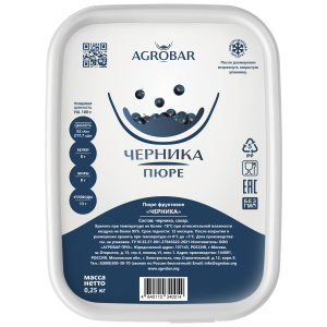 Пюре Агробар Черника 250 грамм3