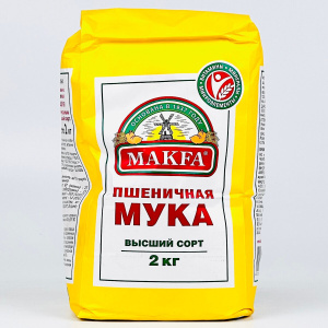 Мука пшеничная МАКФА высший сорт 2кг