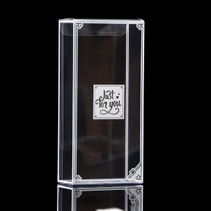 Коробка полностью ПРОЗРАЧНАЯ Just for you 80х40х170мм