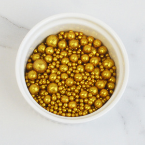 Драже зерновое в глазури ЖЕМЧУГ (золото) БЛЕСК №704 (75 грамм) Драже зерновое в глазури ЖЕМЧУГ (золото) БЛЕСК №704 (75 грамм)