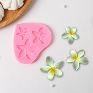 Силиконовый молд "Плюмерия" 9х8х0,8см