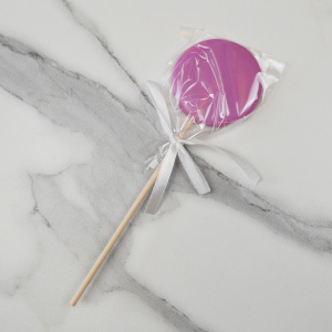 Леденец КРУГ сиреневый 5,5см