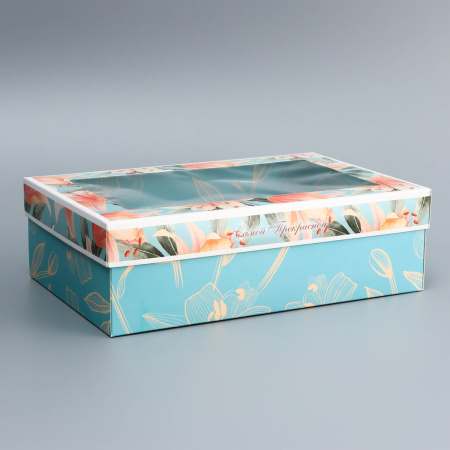 Коробка для десертов САМОЙ ПРЕКРАСНОЙ 20х30х9см