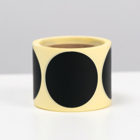 Набор наклеек "КРУГ" черный 3,8х3,8см 120 штук Набор наклеек "КРУГ" черный 3,8х3,8см 120 штук